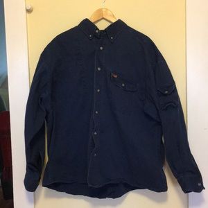 Navy Button-Down